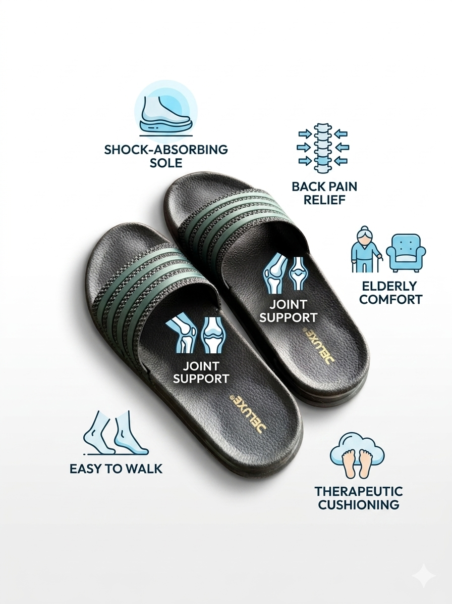 LIVV MEDICATED SLIPPERS (WITH SHOCK ABSORVING SOLE)