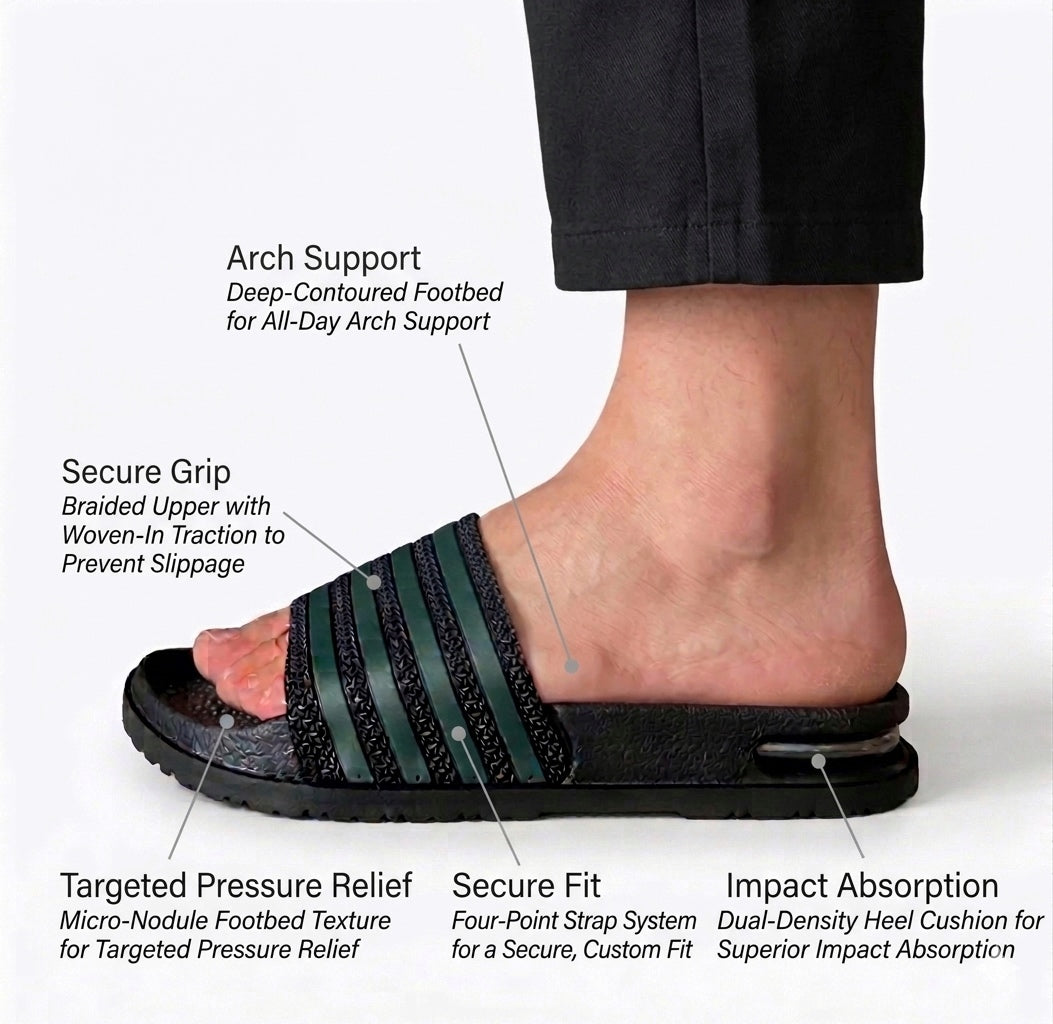 LIVV MEDICATED SLIPPERS (WITH SHOCK ABSORVING SOLE)