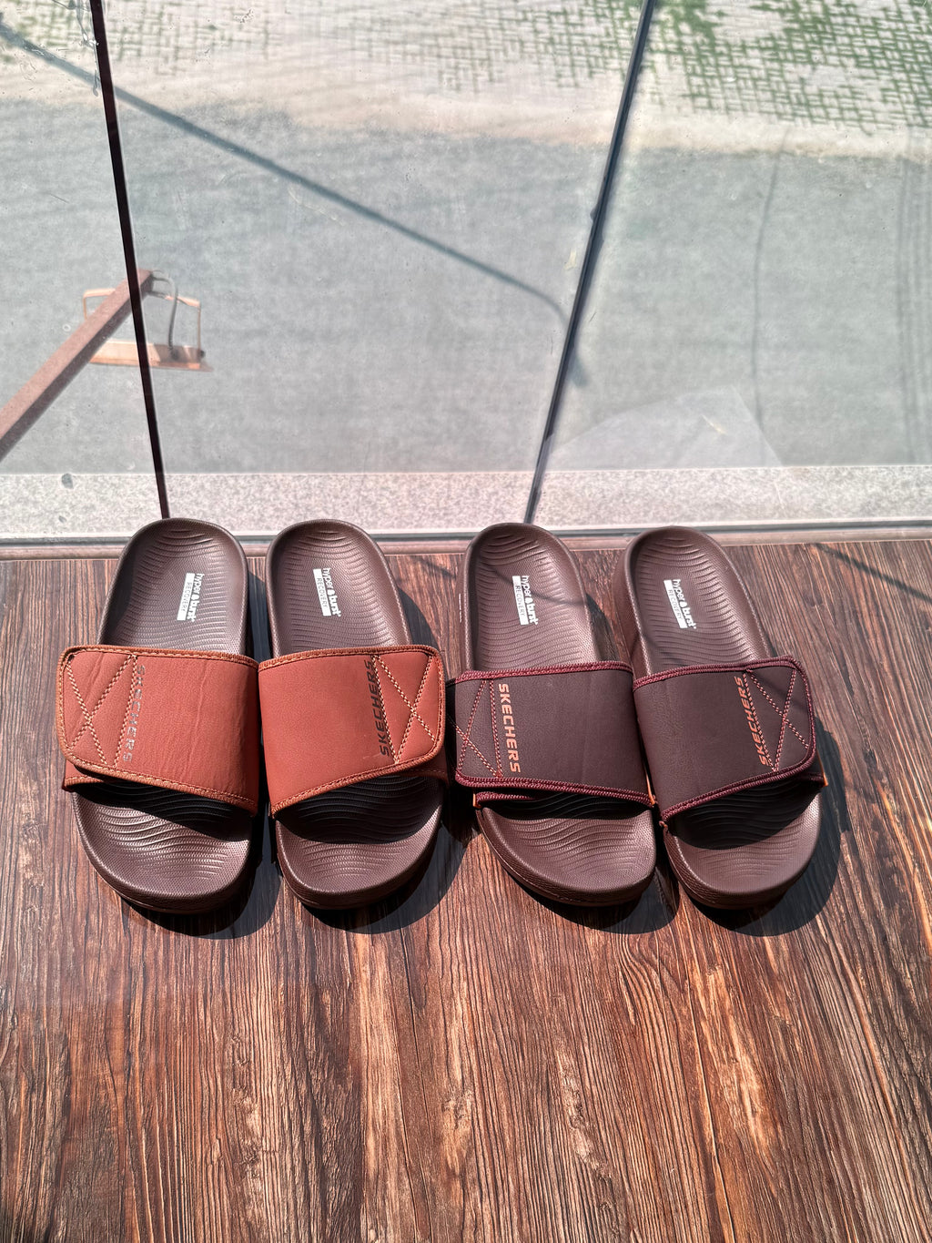 LIVV LEATHER STYLE ADJUSTABLE SLIDES